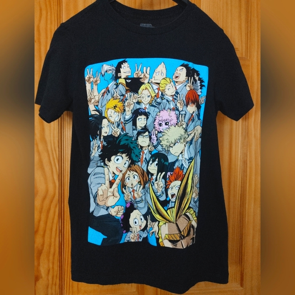 My Hero Academia t shirt rare original Izuku Midoriya Deku Shoto Todoroki XS